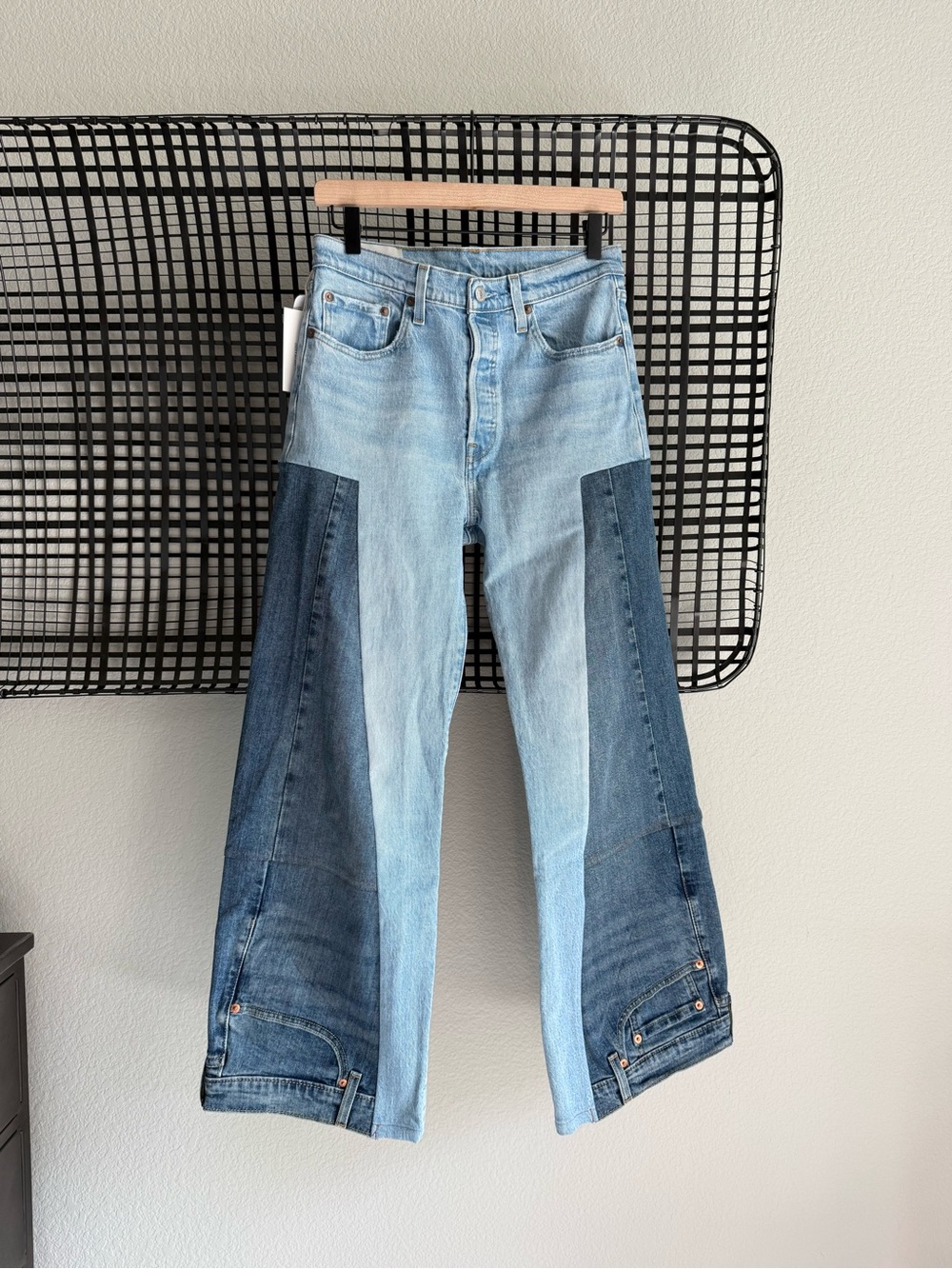 Free people Tricia Fix Denim Mix-Up Levi’s Jeans